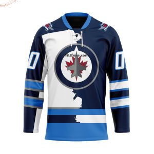 NHL Winnipeg Jets Personalized Home Mix Away Hockey Jersey