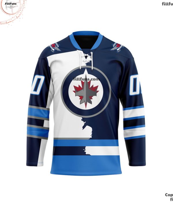 NHL Winnipeg Jets Personalized Home Mix Away Hockey Jersey