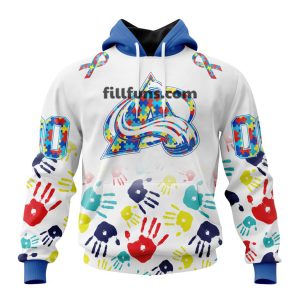 Personalized NHL Colorado Avalanche Special Autism Awareness Design Hoodie