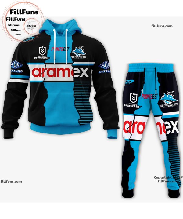 NRL Cronulla-Sutherland Sharks Special Mix Jersey Hoodie Joggers Set