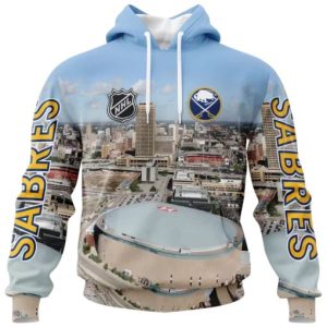 NHL Buffalo Sabres Personalized Arena Skyline Design 3D Hoodie