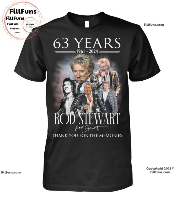 63 Years 1961-2024 Rob Stewart Thank You For The Memories T-Shirt