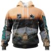 NHL Seattle Kraken Personalized Arena Skyline Design 3D Hoodie