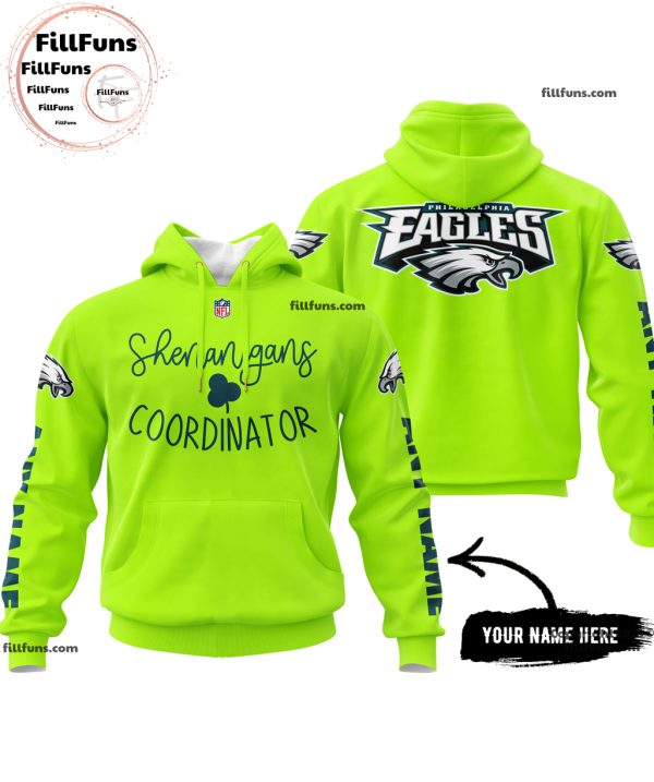 Custom Name NFL Philadelphia Eagles Shenanigans Coordinator Hoodie