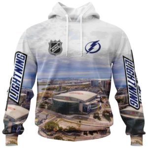 NHL Tampa Bay Lightning Personalized Arena Skyline Design 3D Hoodie