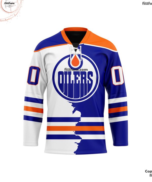 NHL Edmonton Oilers Personalized Home Mix Away Hockey Jersey