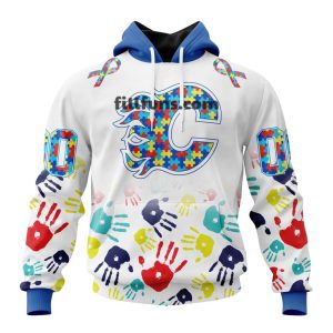 Personalized NHL Calgary Flames Special Autism Awareness Design Hoodie