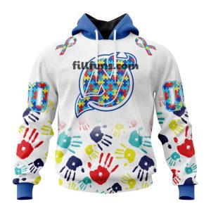 Personalized NHL New Jersey Devils Special Autism Awareness Design Hoodie