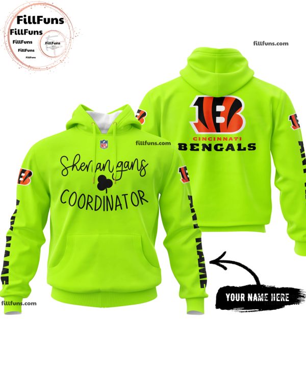 Custom Name NFL Cincinnati Bengals Shenanigans Coordinator Hoodie