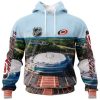 NHL Calgary Flames Personalized Arena Skyline Design 3D Hoodie