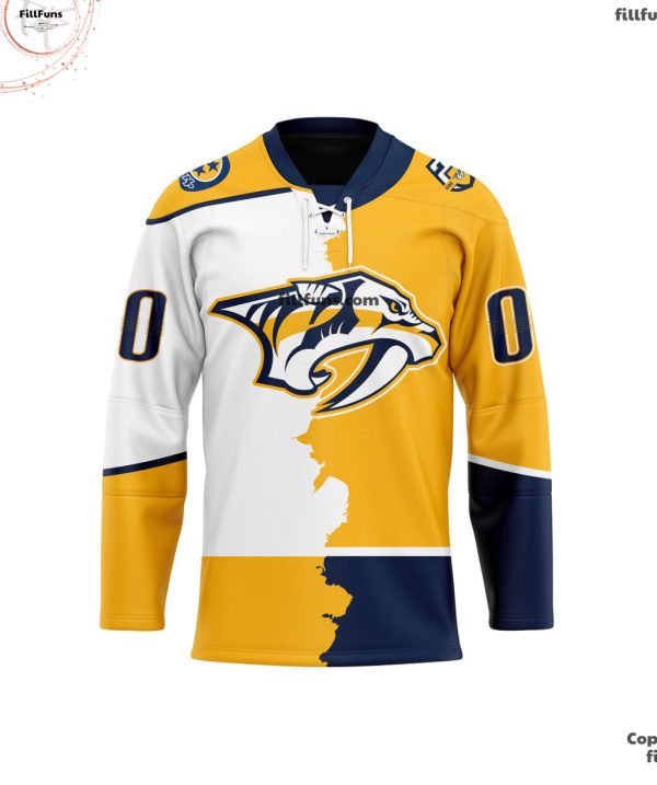 NHL Nashville Predators Personalized Home Mix Away Hockey Jersey