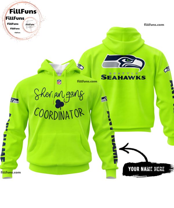 Custom Name NFL Seattle Seahawks Shenanigans Coordinator Hoodie