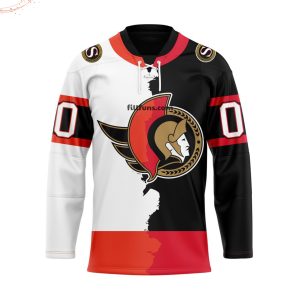 NHL Ottawa Senators Personalized Home Mix Away Hockey Jersey