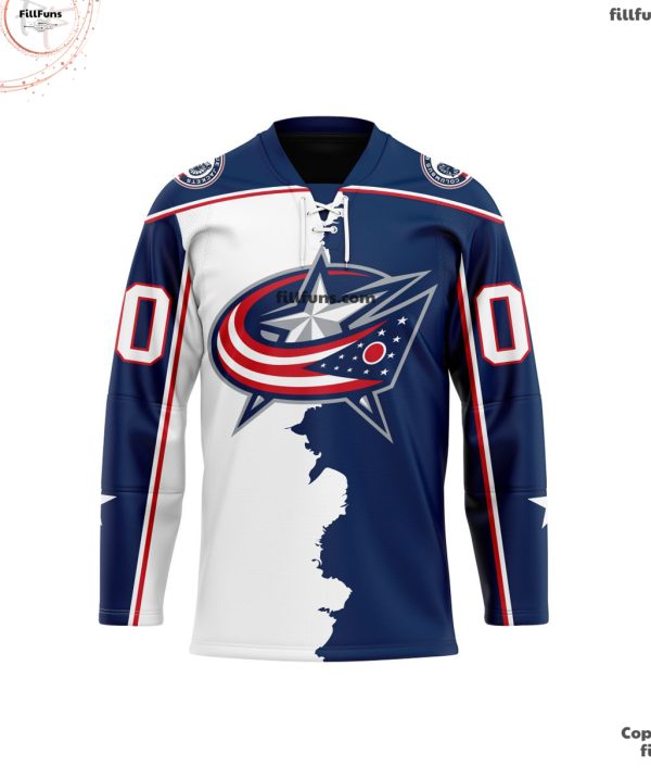 NHL Columbus Blue Jackets Personalized Home Mix Away Hockey Jersey