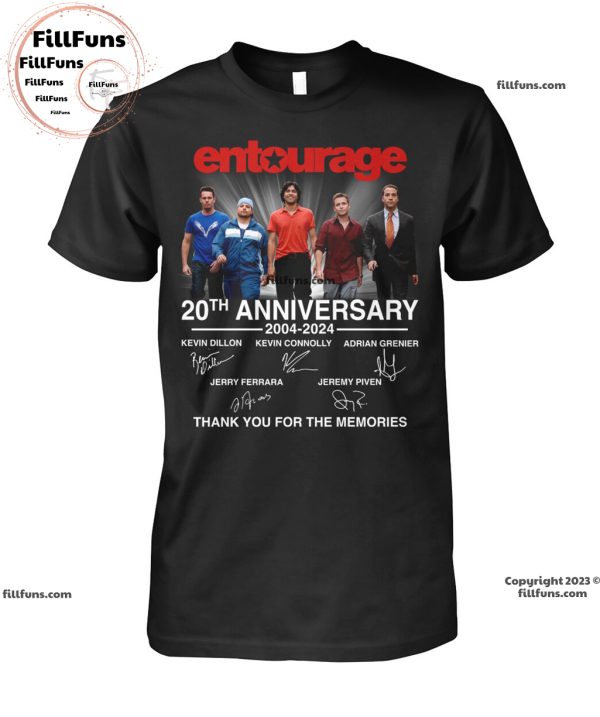 Entourage 20Th Anniversary 2004-2024 Thank You For The Memories T-Shirt