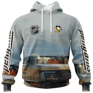 NHL Pittsburgh Penguins Personalized Arena Skyline Design 3D Hoodie