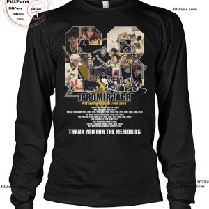 Jaromir Jagr Pittsburgh Penguins 1990-2001 Thank You For The Memories T-Shirt
