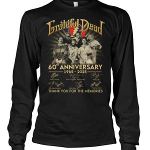 Grateful Dead 60th Anniversary 1965-2025 Thank You For The Memories T-Shirt