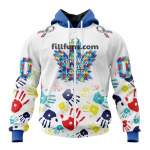 Personalized NHL Toronto Maple Leafs Special Autism Awareness Design Hoodie