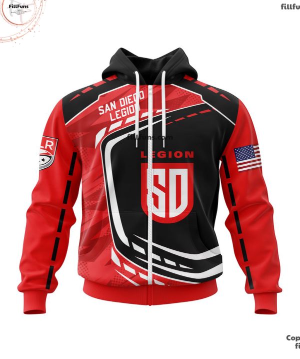 MLR San Diego Legion Special Design Concept Kits ST2402 3D Hoodie