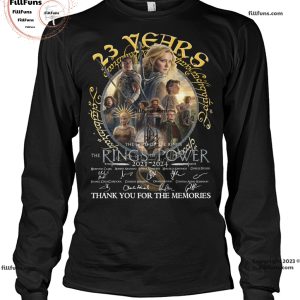 23 Years The Lord Of The Rings The Rings Of Power 2021-2024 Thank You For The Meniries T-Shirt