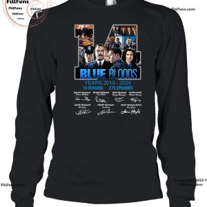 Blue Bloods 14 Years Of 2010-2024 13 Seasons 275 Episodes T-Shirt