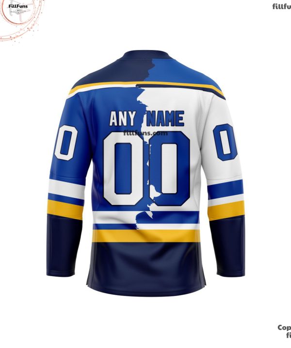 NHL St. Louis Blues Personalized Home Mix Away Hockey Jersey