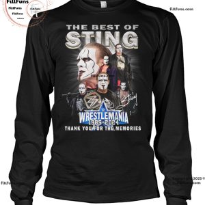 The Best Of Sting Wrestlemania 1985-2024 Thank You For The Memories T-Shirt