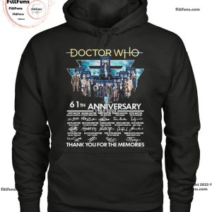 Doctor Who 61th Anniversary 1963-2024 Thank You For The Memories T-Shirt