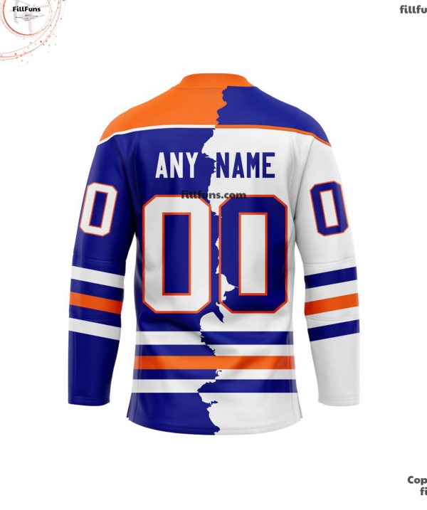 NHL Edmonton Oilers Personalized Home Mix Away Hockey Jersey