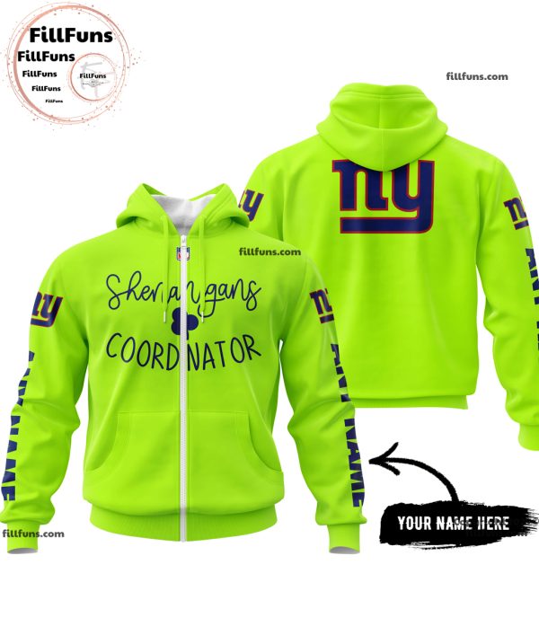 Custom Name NFL New York Giants Shenanigans Coordinator Hoodie