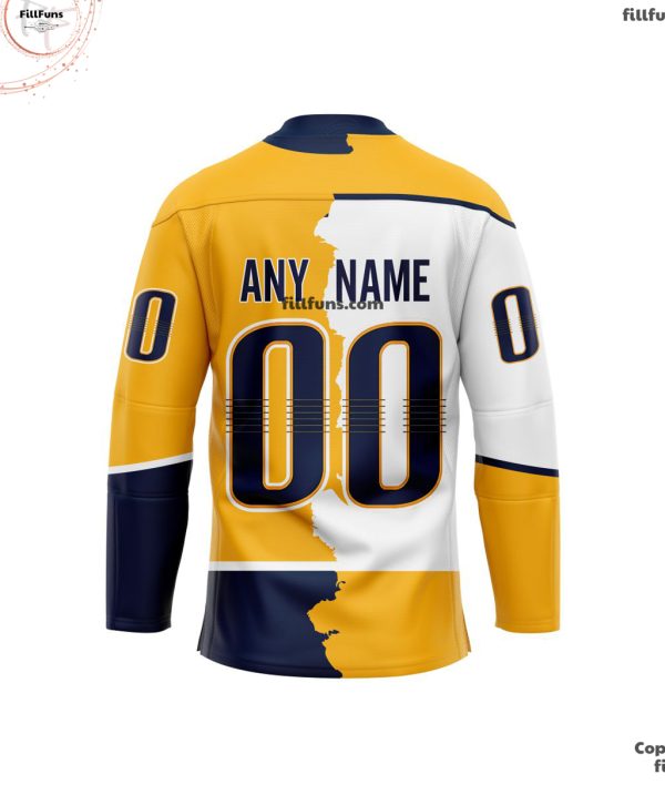 NHL Nashville Predators Personalized Home Mix Away Hockey Jersey