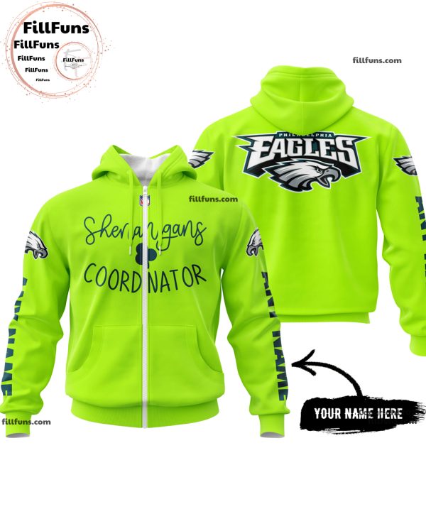 Custom Name NFL Philadelphia Eagles Shenanigans Coordinator Hoodie