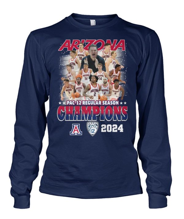 Arizona Wildcats Pac-12 Regular Season Champions 2024 T-Shirt