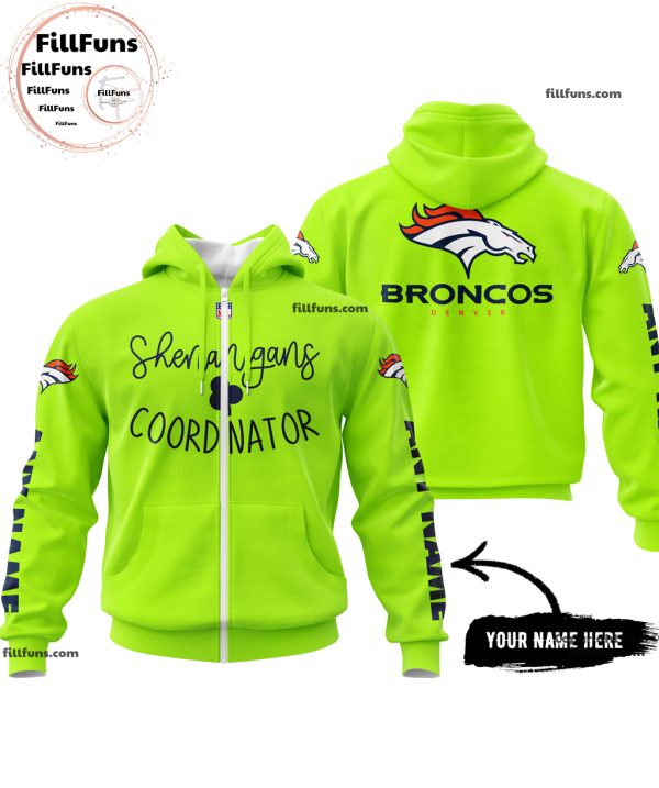 Custom Name NFL Denver Broncos Shenanigans Coordinator Hoodie