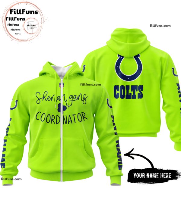 Custom Name NFL Indianapolis Colts Shenanigans Coordinator Hoodie