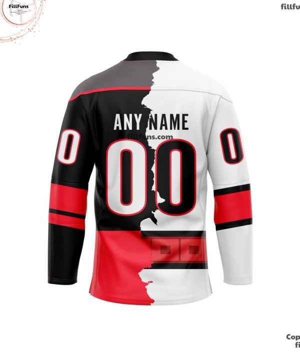 NHL Carolina Hurricanes Personalized Home Mix Away Hockey Jersey