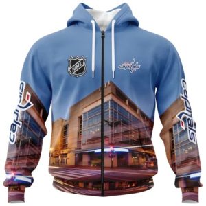 NHL Washington Capitals Personalized Arena Skyline Design 3D Hoodie