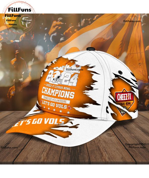 2024 Cheez It Citrus Bowl Champions Tennessee Volunteers Let’s Go Vols Classic Cap