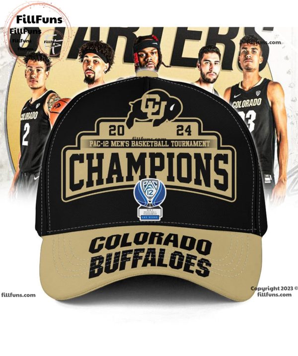 2024 PAC-12 Men’s Basketball Tournament Champions Colorado Buffaloes Classic Cap – Black