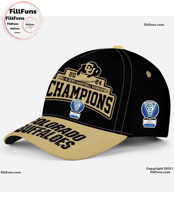 2024 PAC-12 Men’s Basketball Tournament Champions Colorado Buffaloes Classic Cap – Black