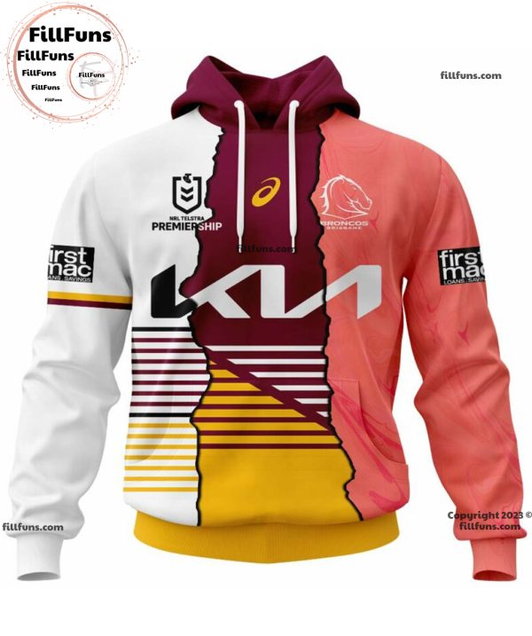 NRL Brisbane Broncos Special Mix Jersey Hoodie Joggers Set