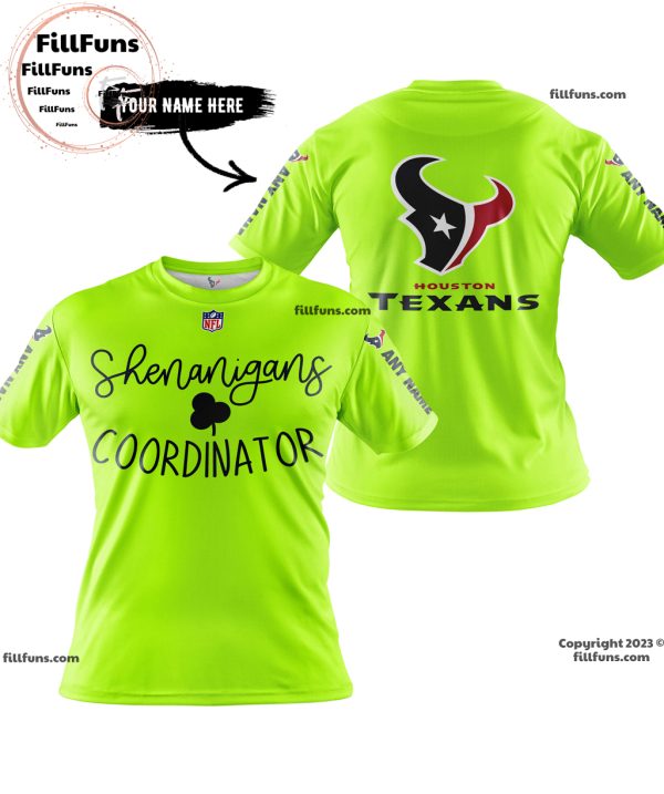 Custom Name NFL Houston Texans Shenanigans Coordinator Hoodie
