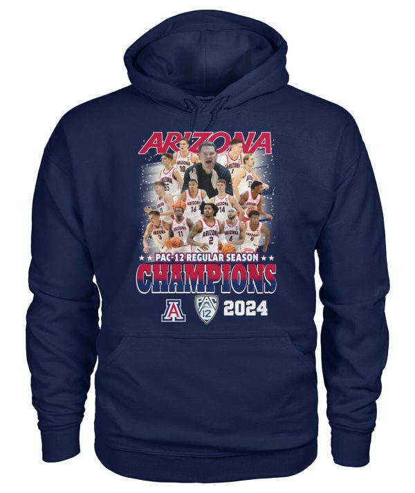 Arizona Wildcats Pac-12 Regular Season Champions 2024 T-Shirt