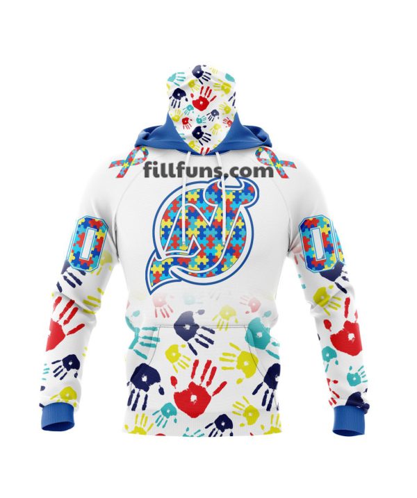 Personalized NHL New Jersey Devils Special Autism Awareness Design Hoodie