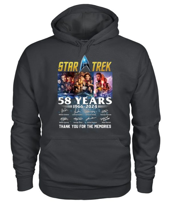 Star Trek 58th Anniversary 1966-2024 Thank You For The Memories T-Shirt