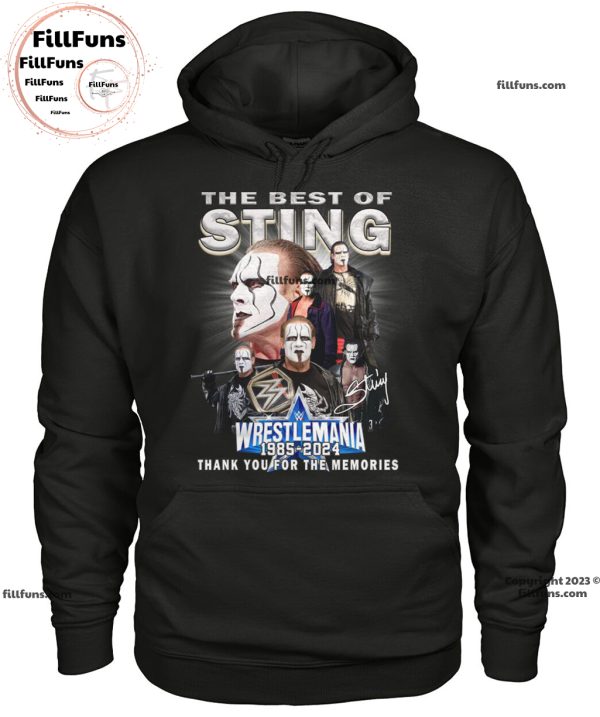 The Best Of Sting Wrestlemania 1985-2024 Thank You For The Memories T-Shirt