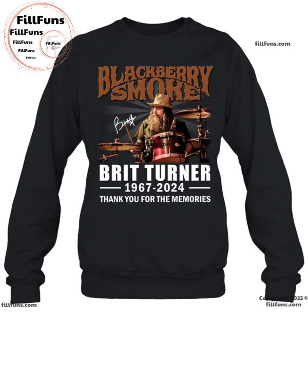 Blackberry Smoke Brit Turner 1967-2024 Thank You For The Memories T-Shirt