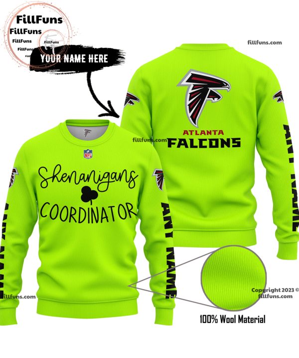 Custom Name NFL Atlanta Falcons Shenanigans Coordinator Hoodie