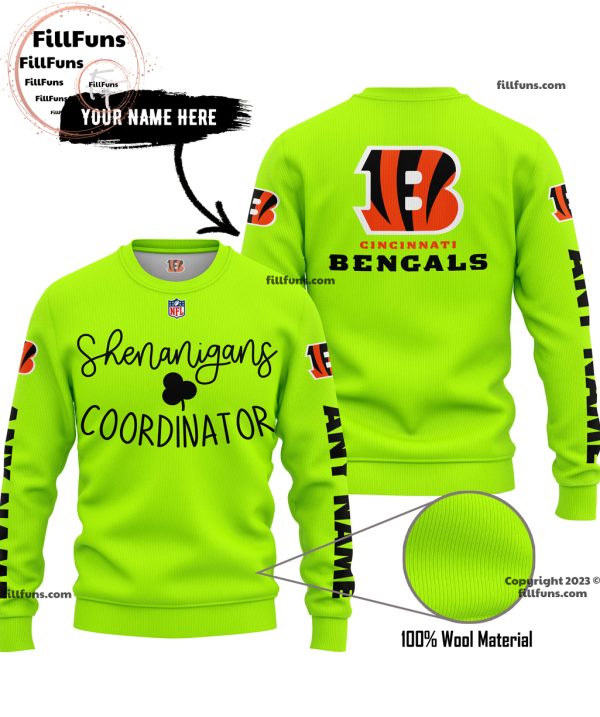 Custom Name NFL Cincinnati Bengals Shenanigans Coordinator Hoodie